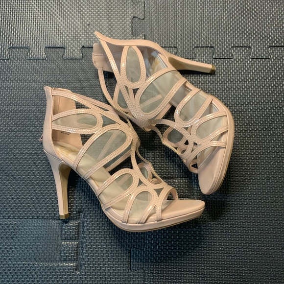Fergalicious Shoes - MESH NUDE HEELS